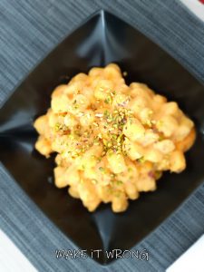 gnocchi crema di zucca e pistacchio