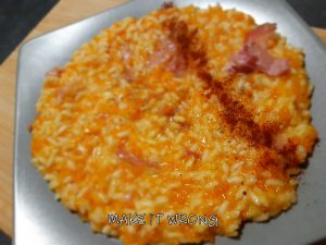 Risotto carote e speck