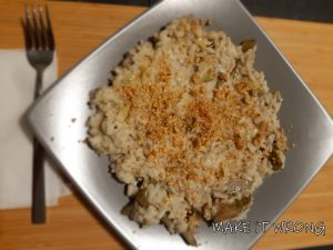 Risotto carciofi e noci