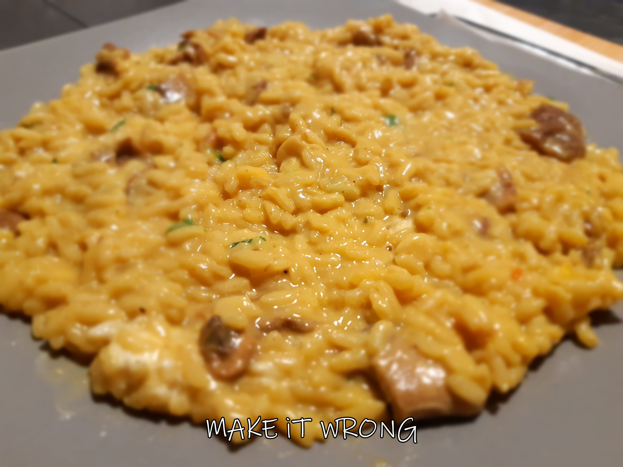 risotto zafferano e funghi