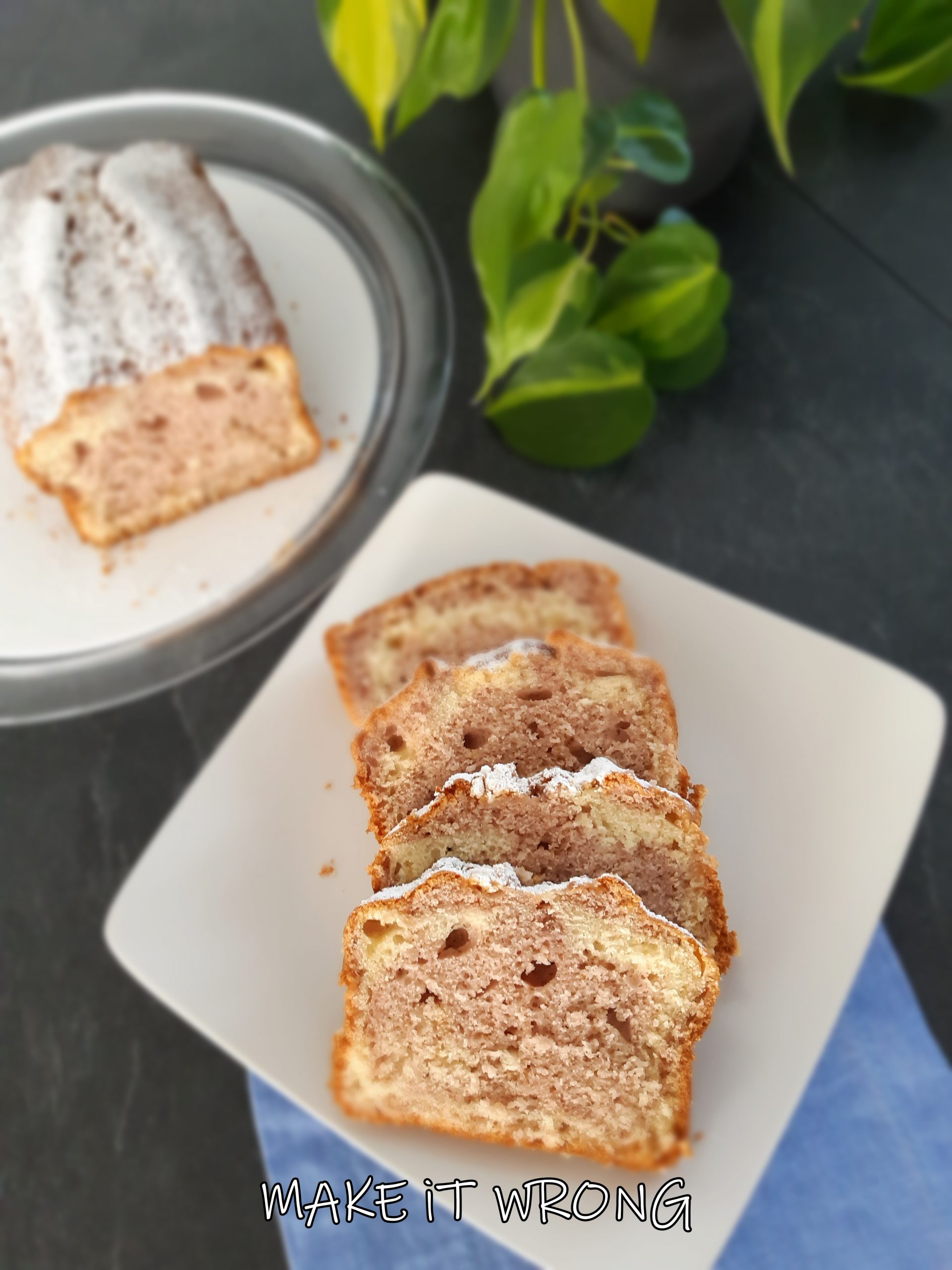 plumcake panna e fragole