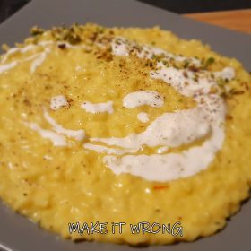 risotto zafferano e stracciatella