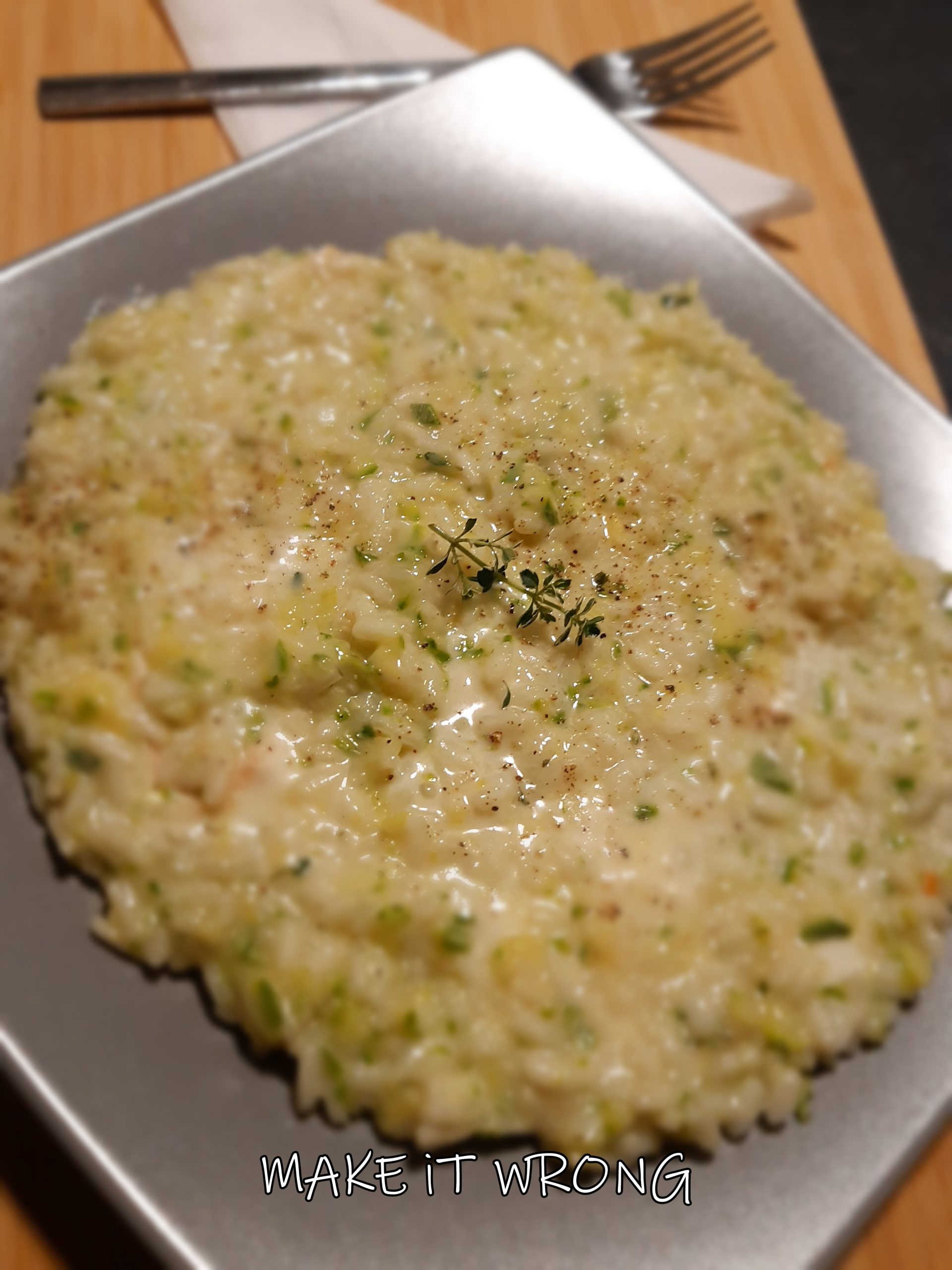 Risotto zucchine e taleggio