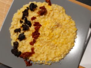 Risotto con crema di peperoni