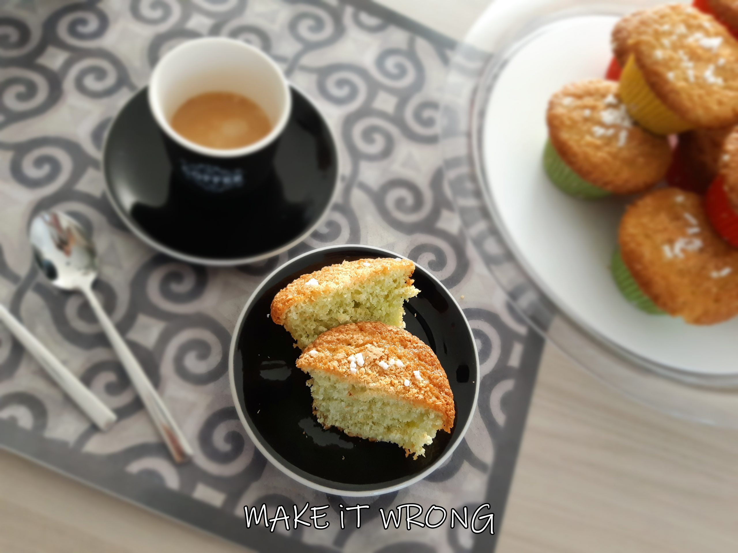 Muffin menta e cocco