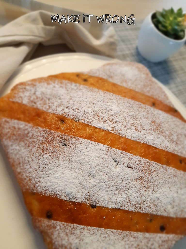 Torta pere e gocce di cioccolato