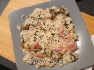 Risotto carciofi e speck