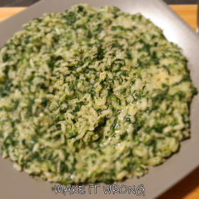 Risotto spinaci e taleggio