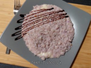 Risotto al cavolfiore viola e taleggio