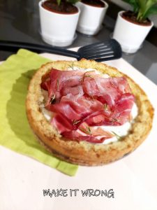 Crostata di patate con speck