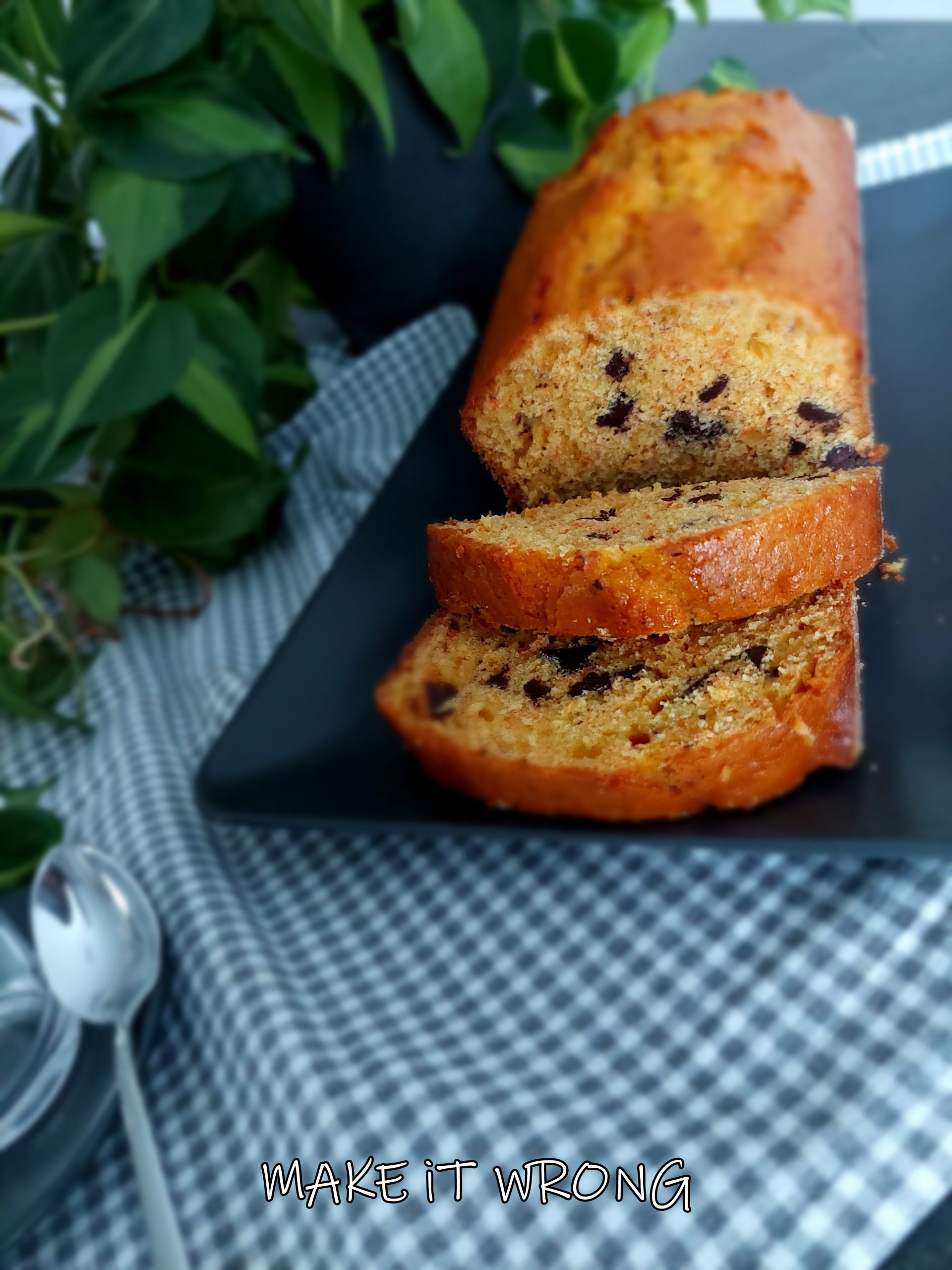 Plumcake carote e cioccolato