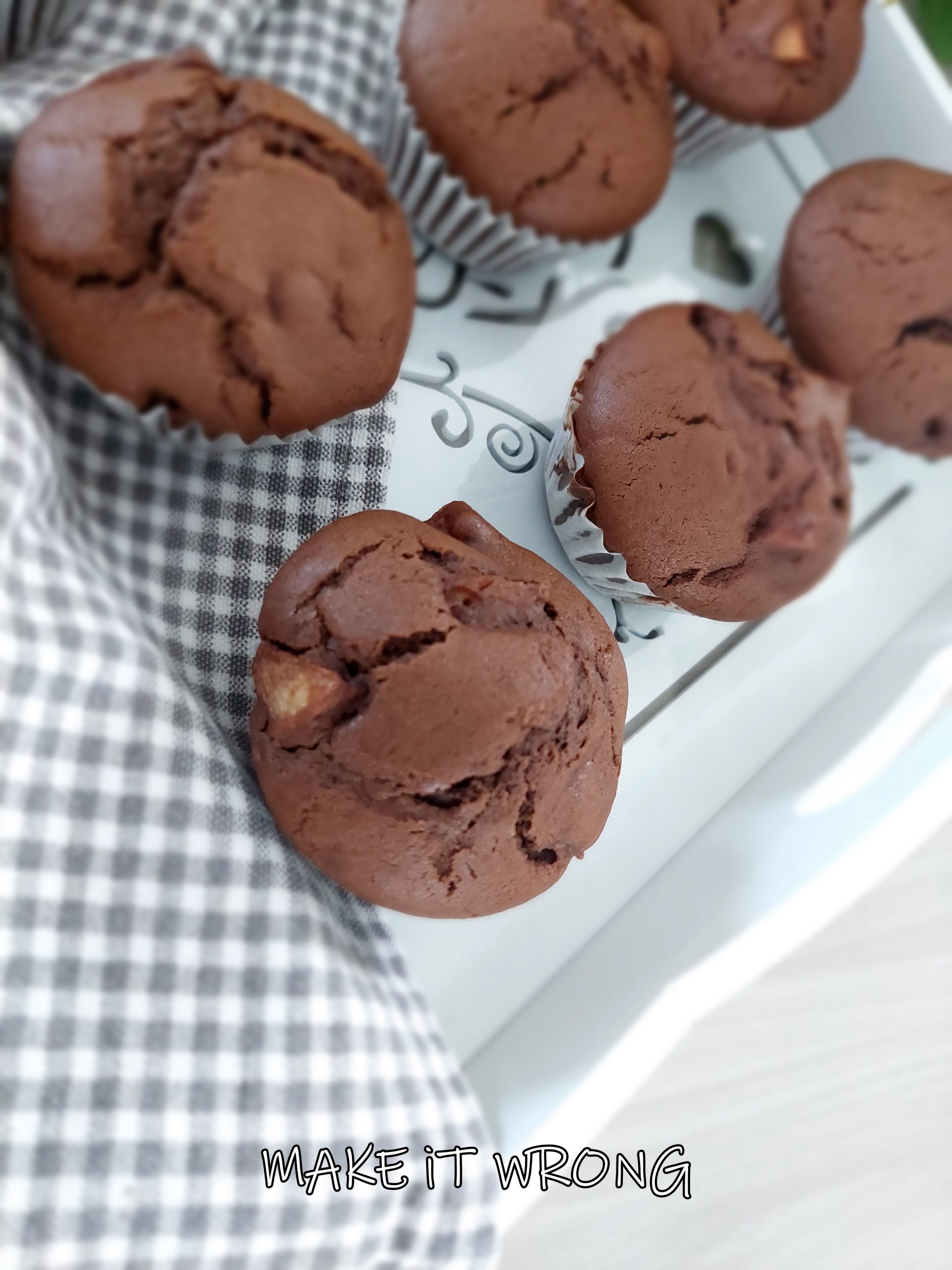 Muffin pere e cioccolato