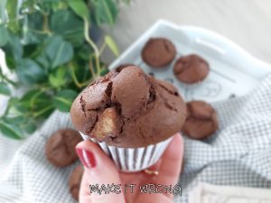 Muffin pere e cioccolato