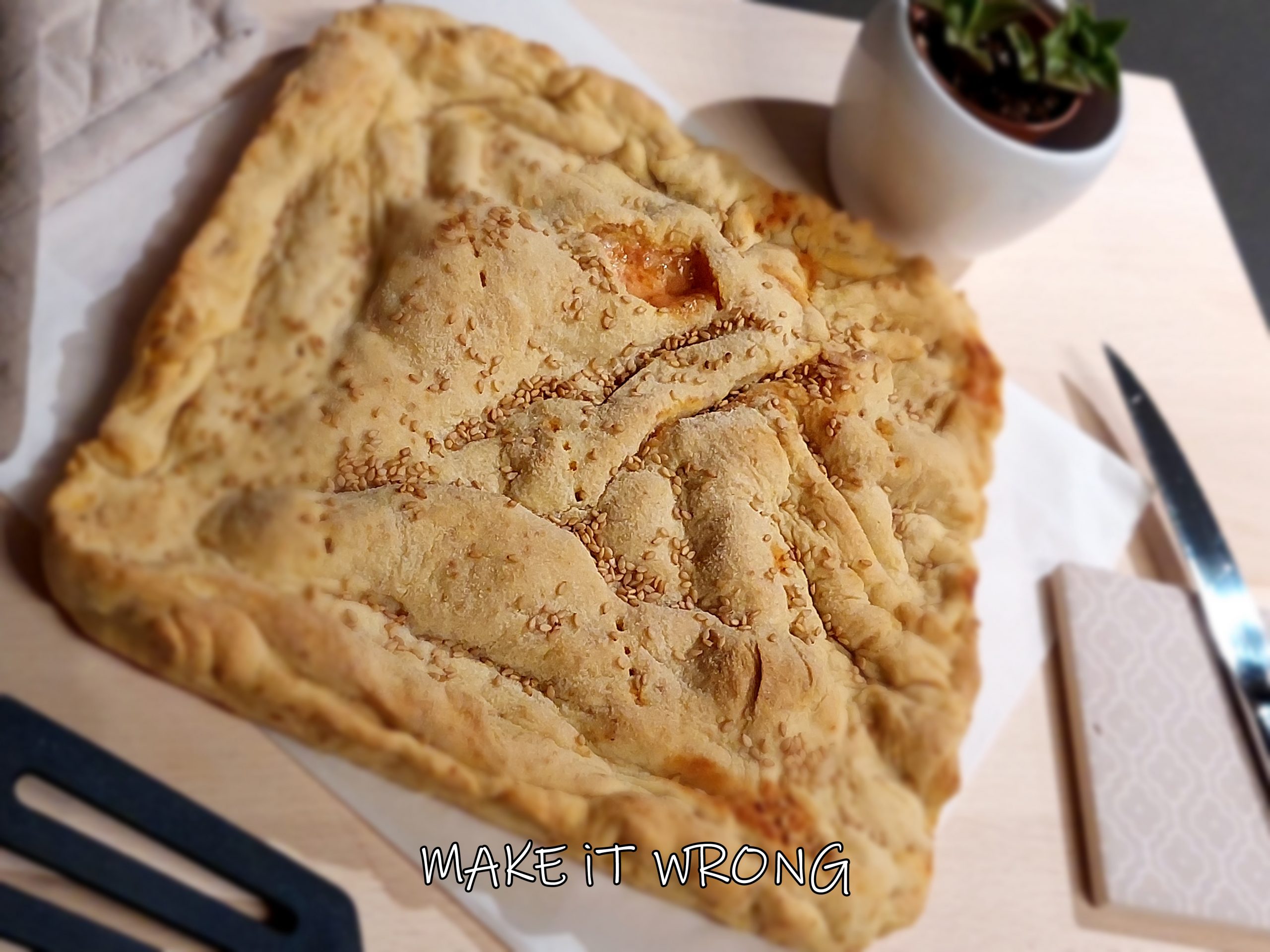 Schiacciata veloce con pomodoro