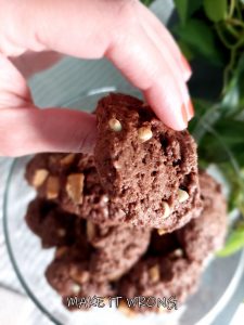 Biscotti morbidi cioccolato e mele