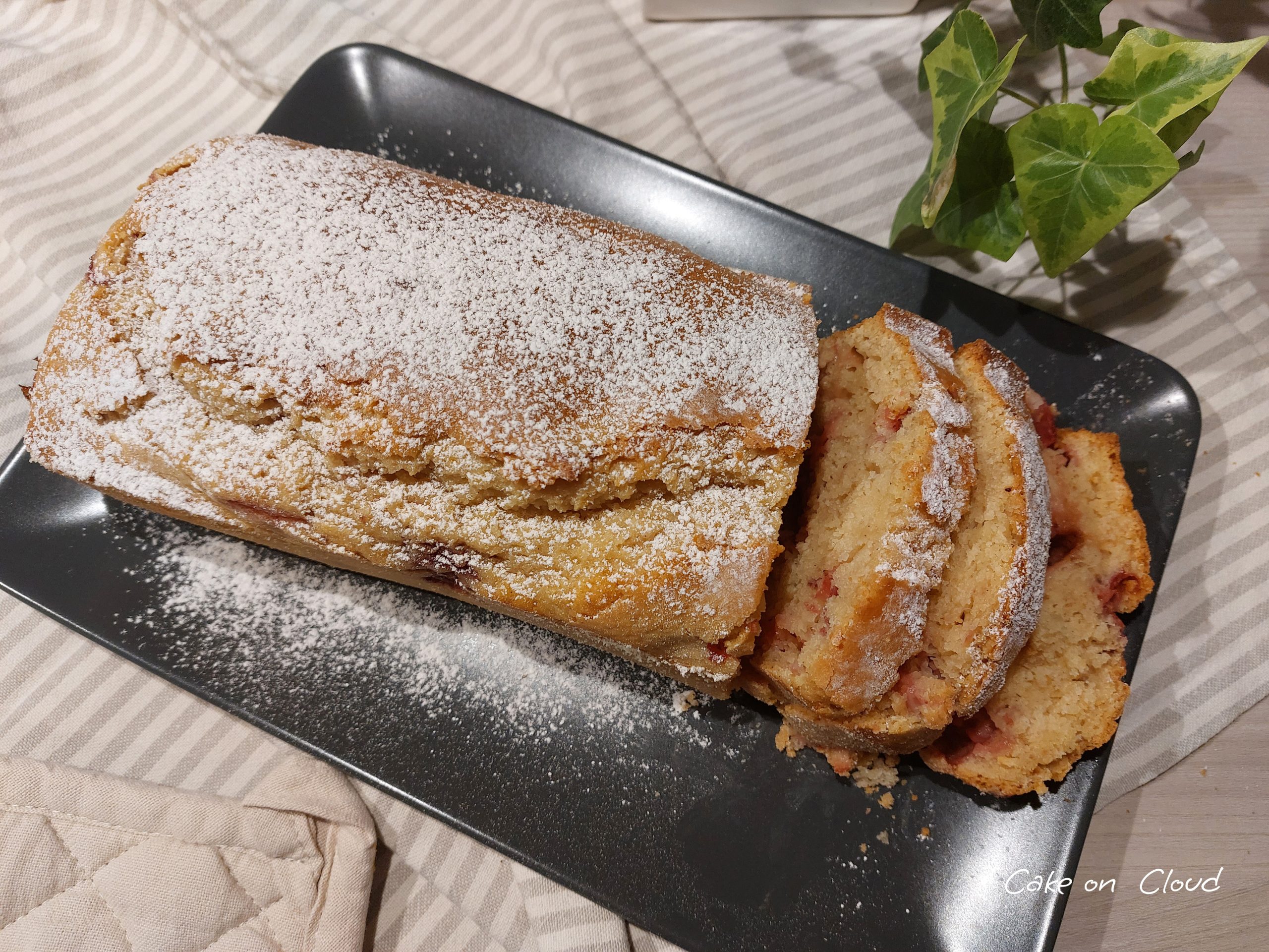 Plumcake fragole e limone