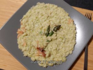 Risotto asparagi e salmone