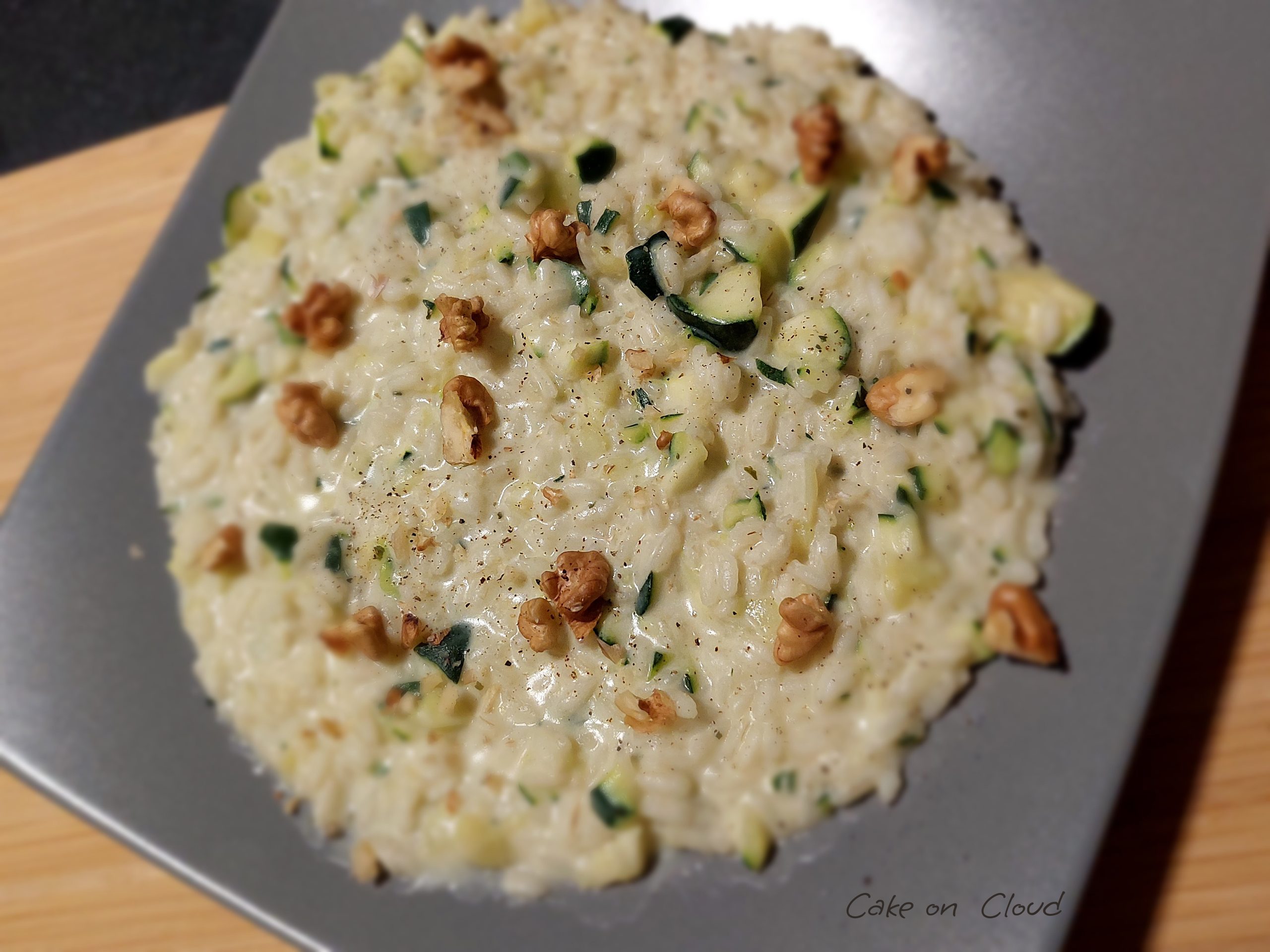 Risotto zucchine e robiola