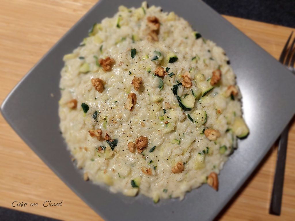 Risotto zucchine e robiola