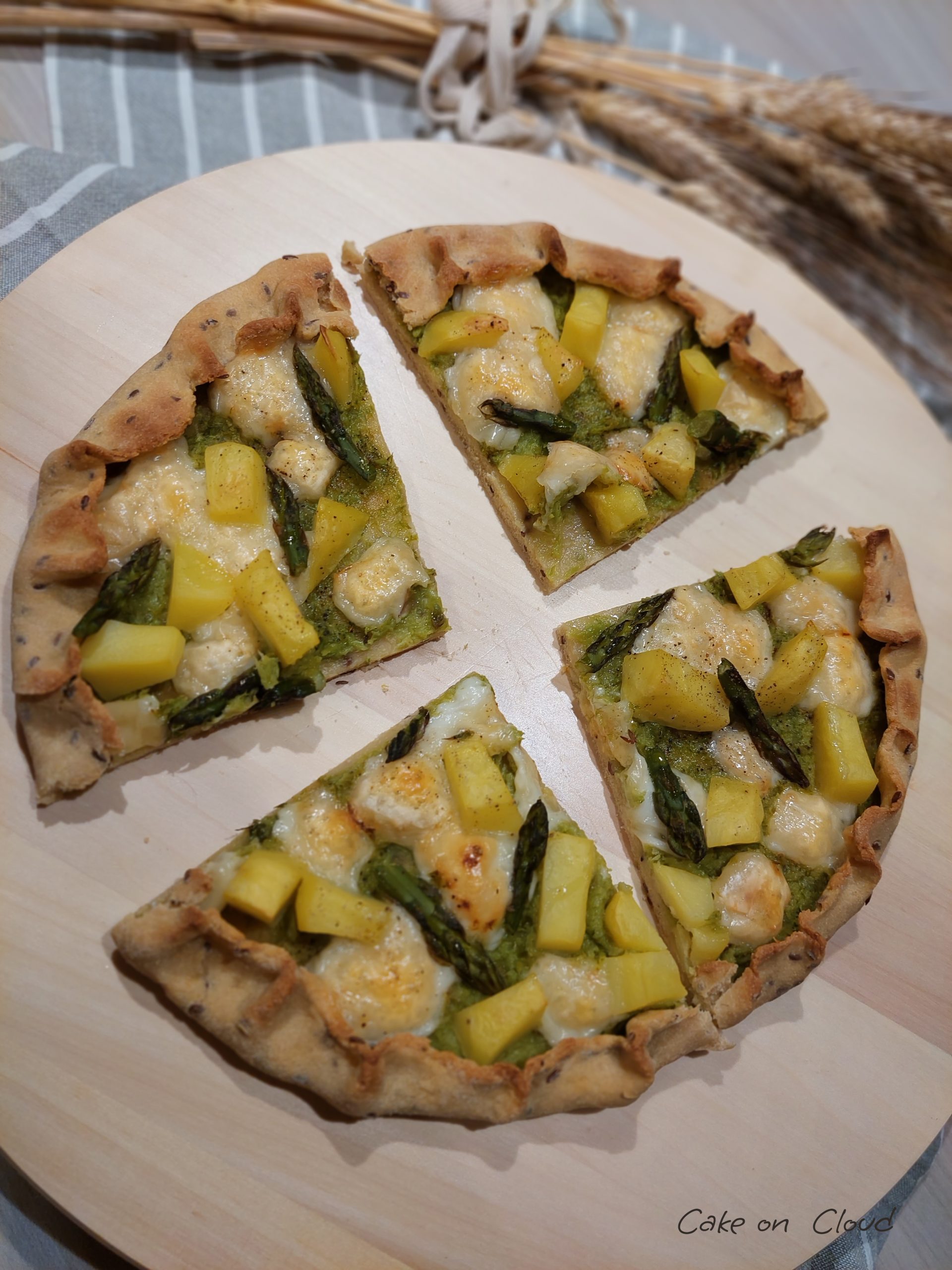 Torta salata asparagi e patate