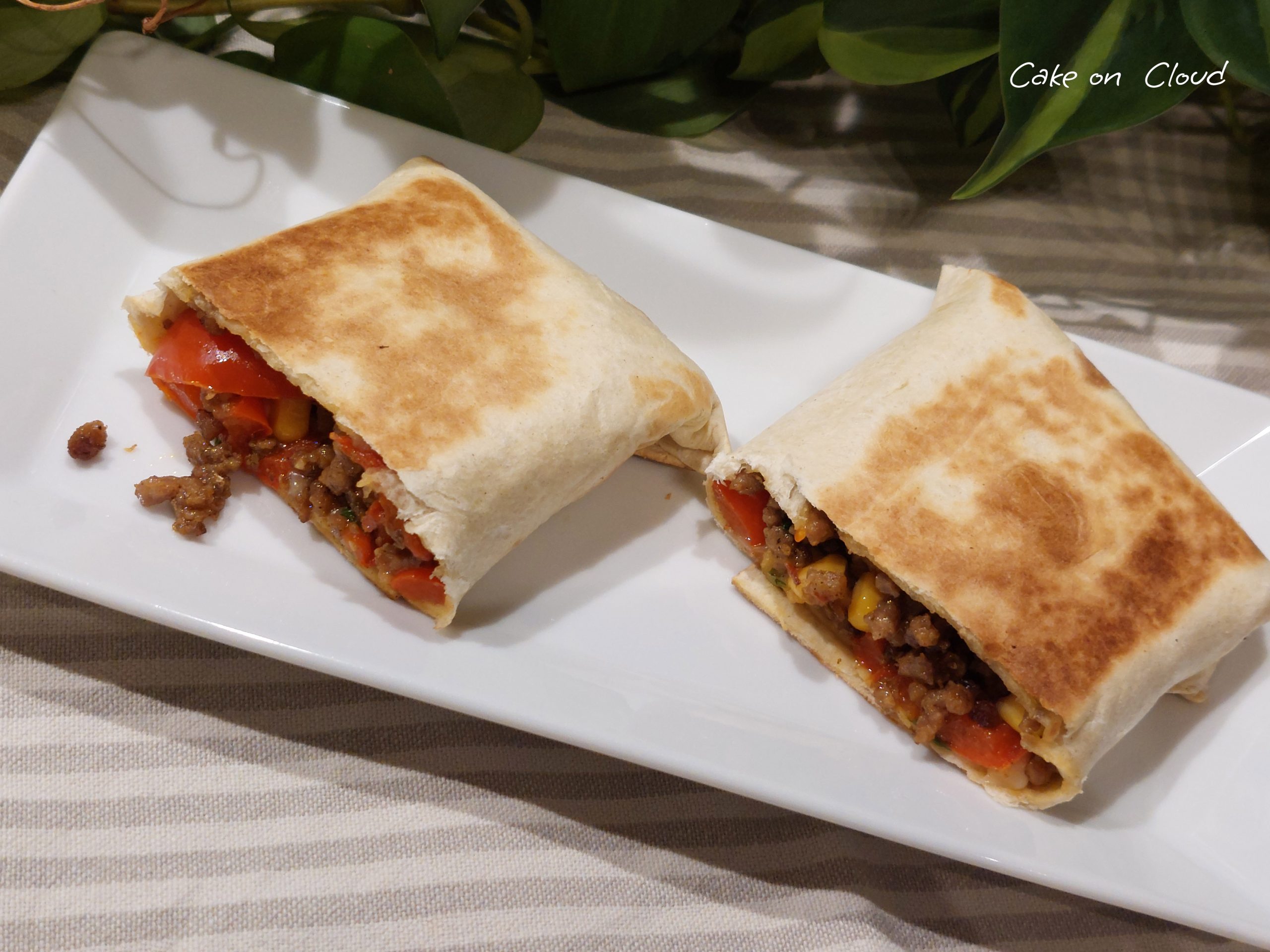 Burrito messicani con carne