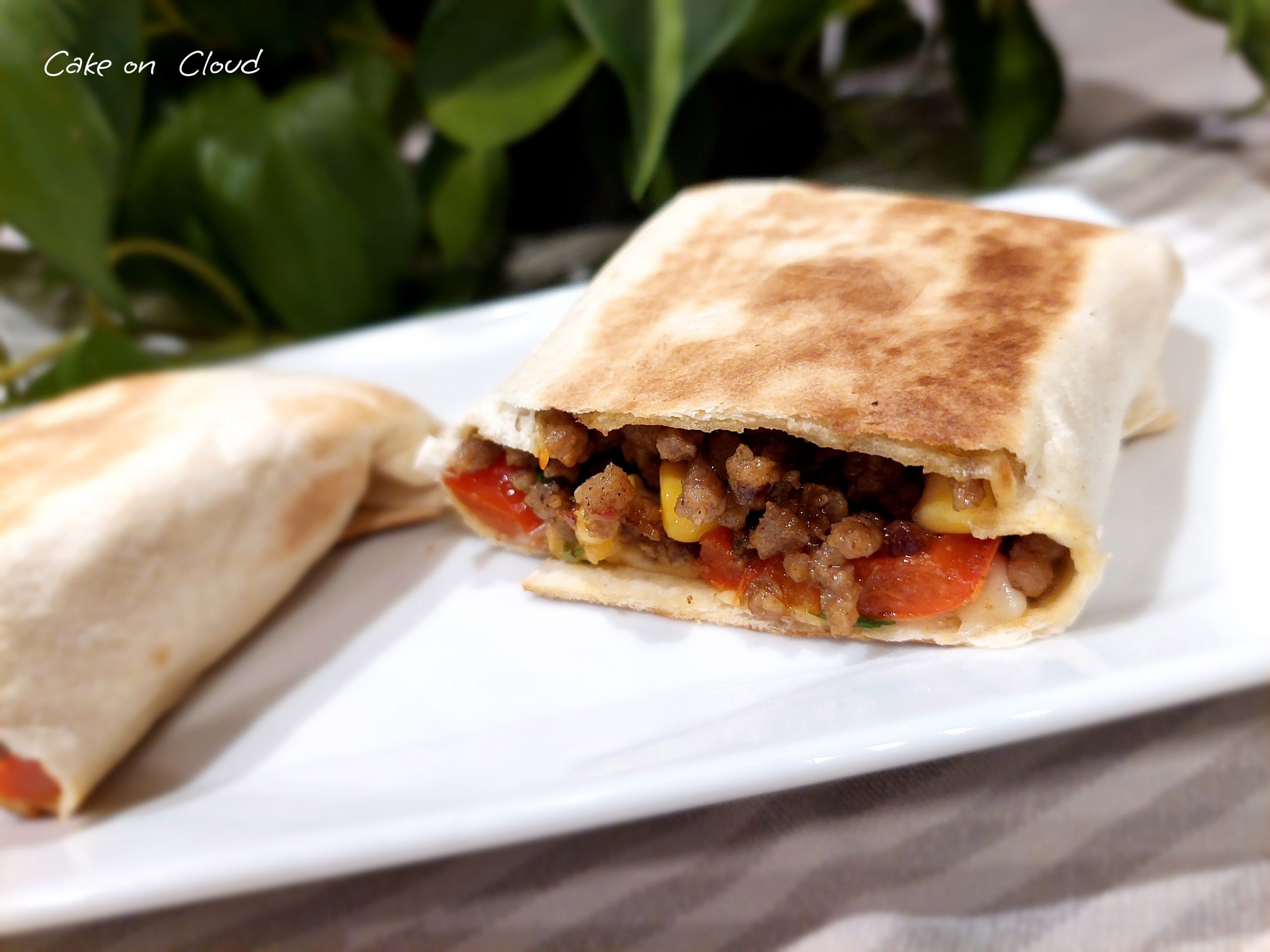 Burrito messicani con carne