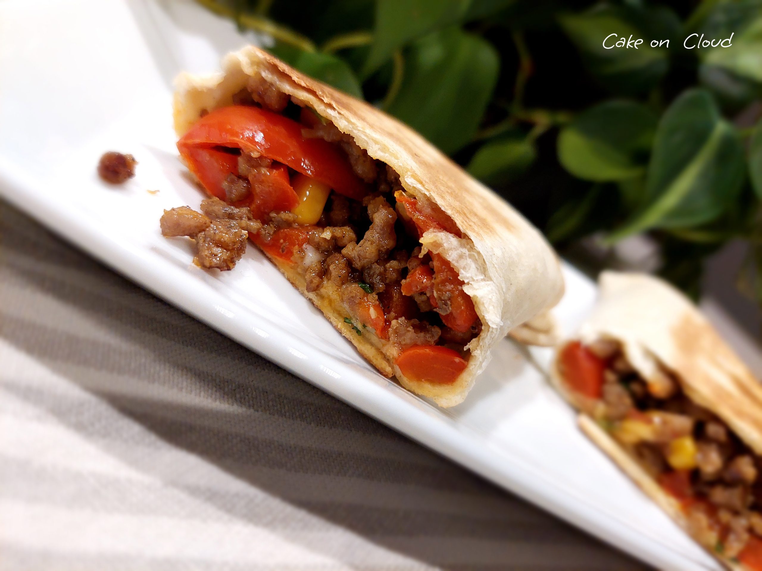 Burrito messicani con carne