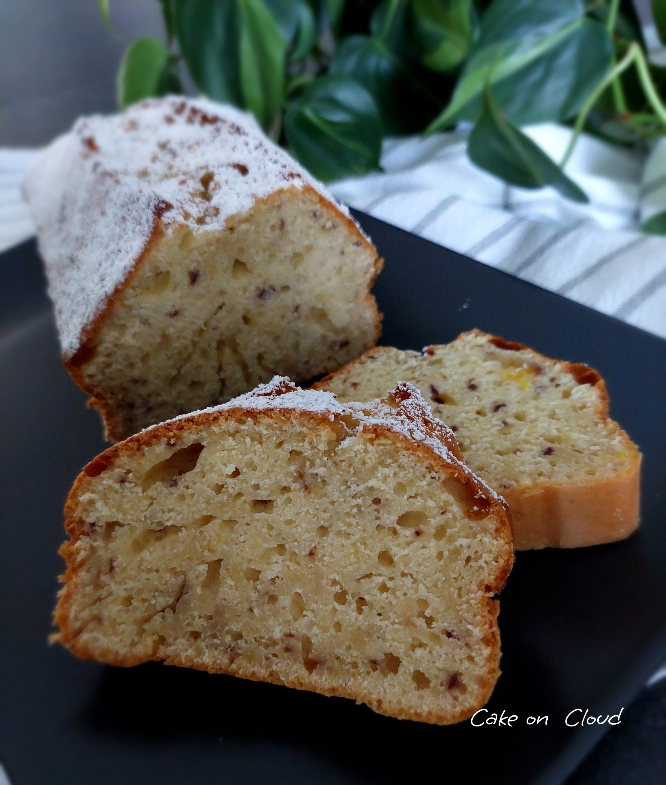 Plumcake pesca e yogurt greco