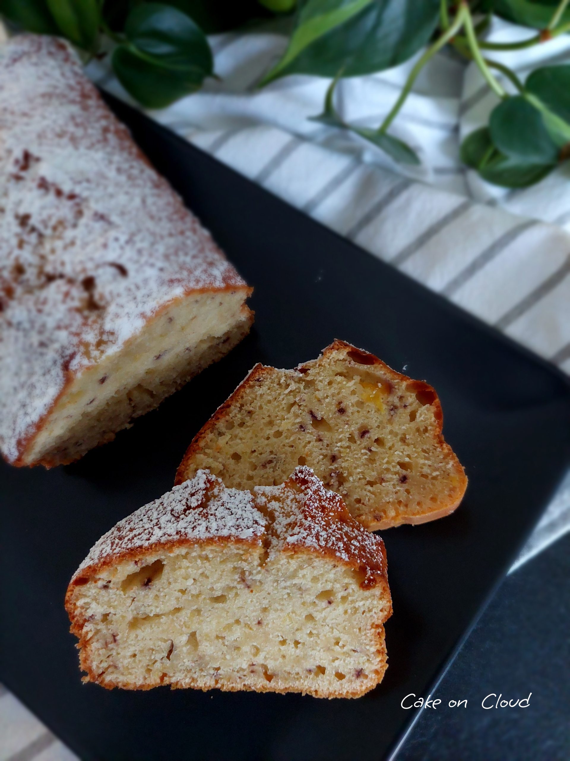 Plumcake pesca e yogurt greco