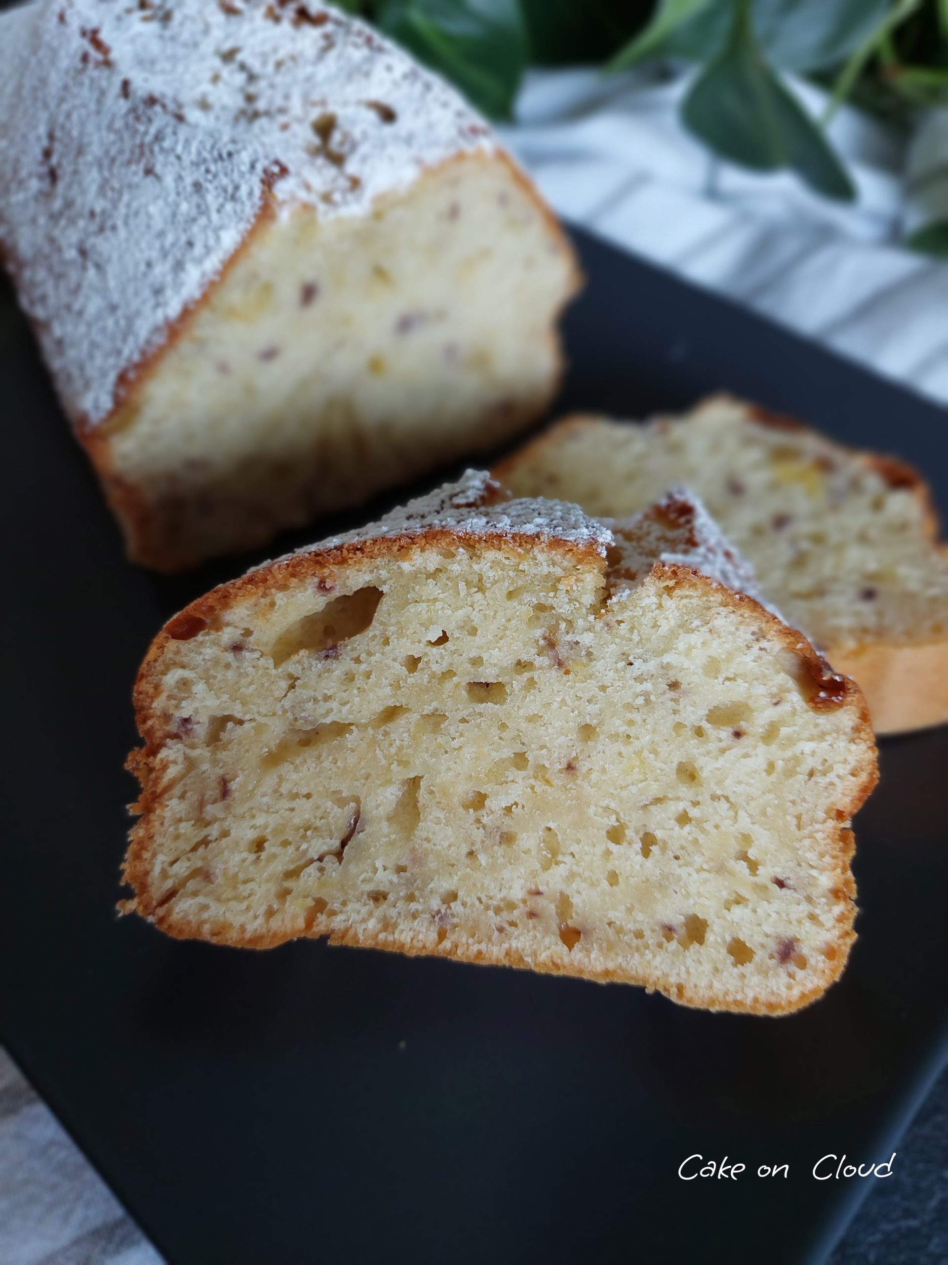 Plumcake pesca e yogurt greco