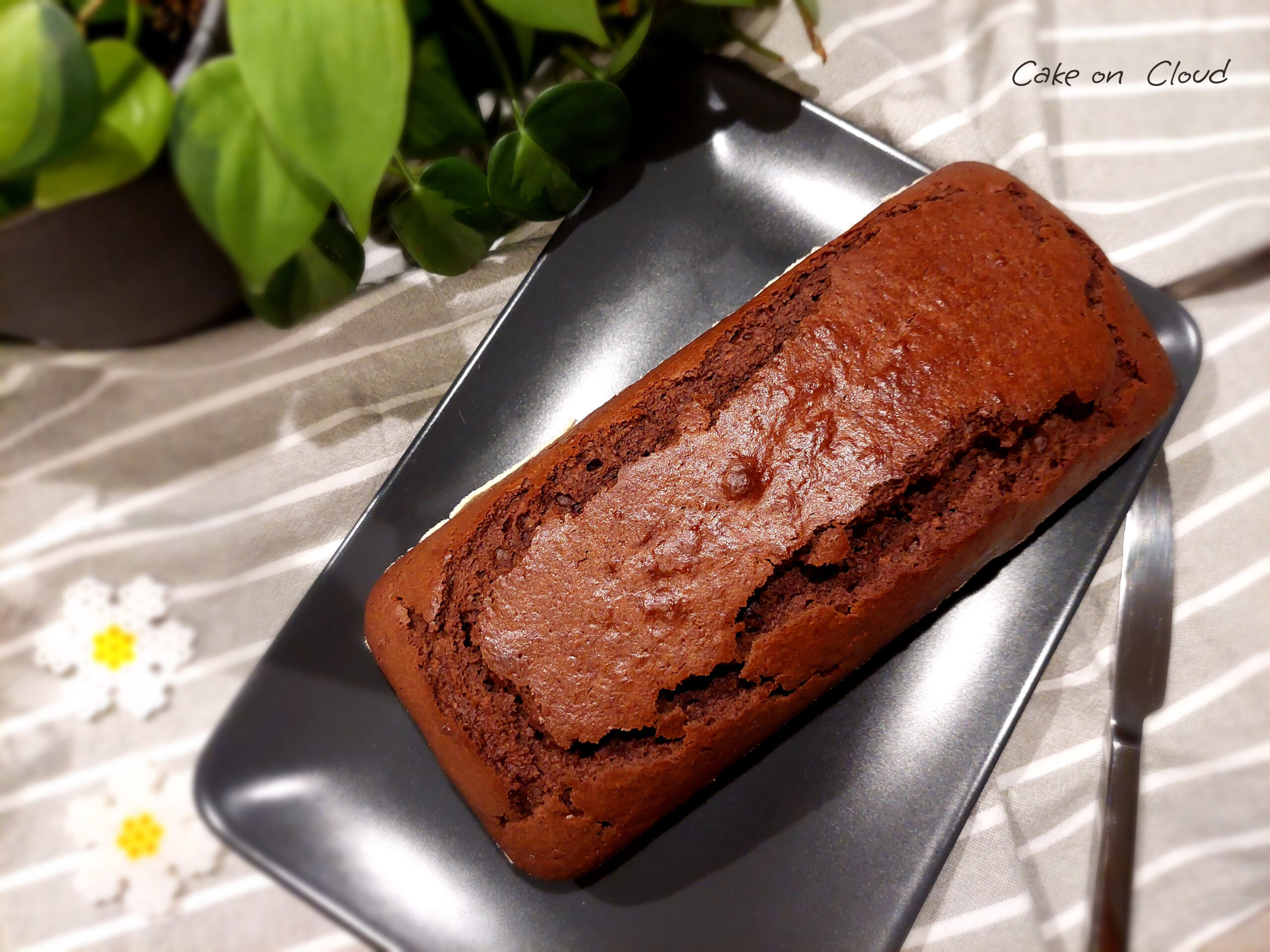 Plumcake pere e cioccolato