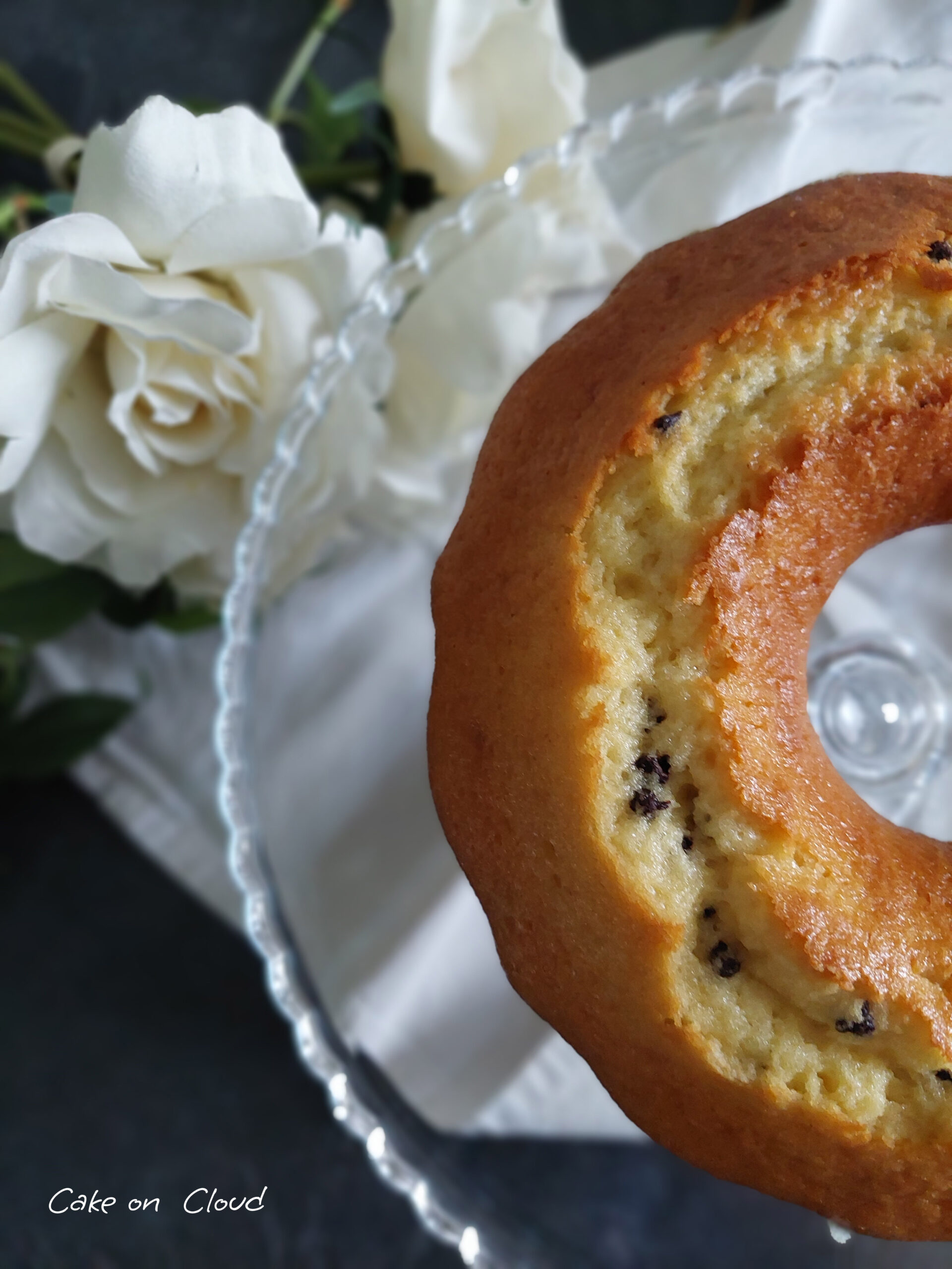 Ciambella arancia e gocce di cioccolato