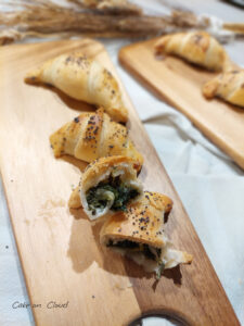 Cornetti di sfoglia spinaci e ricotta