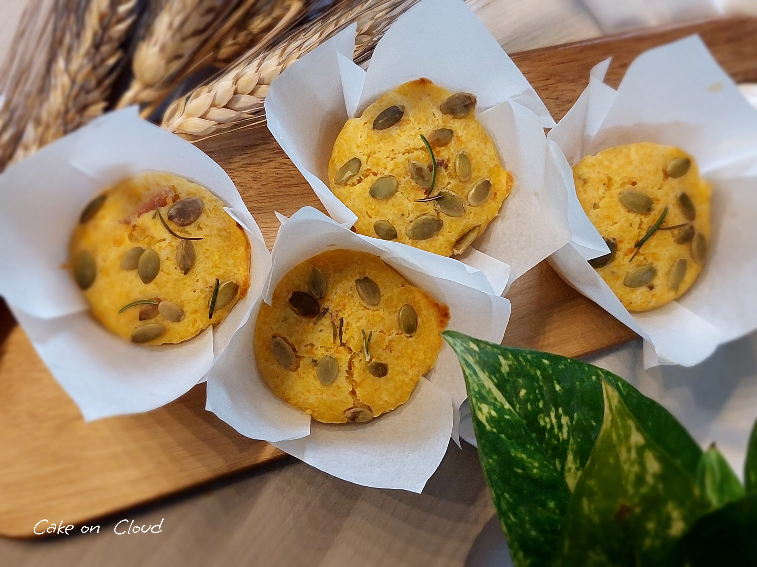 Muffin zucca e speck