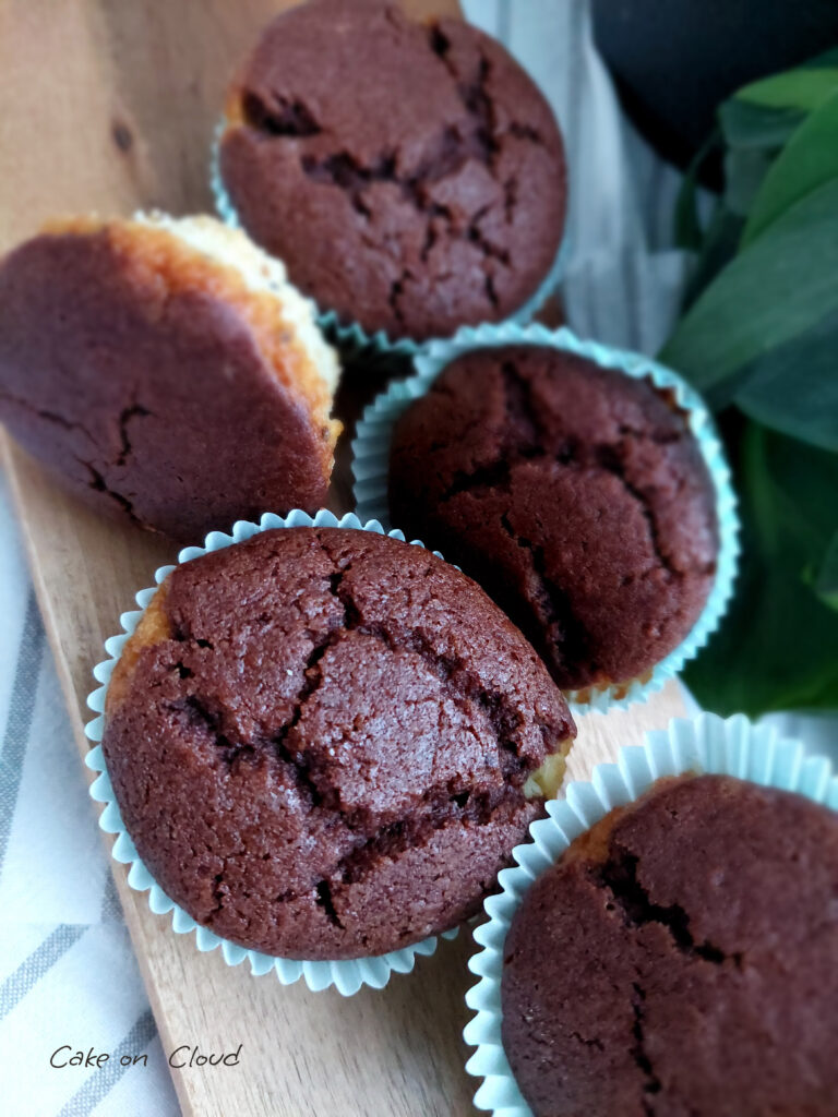 Muffin kiwi bicolore senza glutine