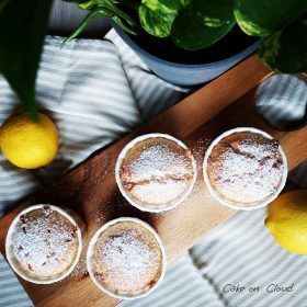 Muffin limone e gocce cioccoalto bianco - vegani