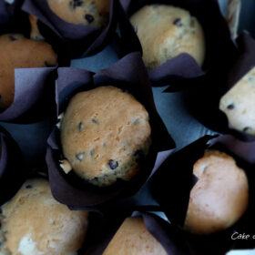 Muffin con gocce di cioccolato vegani