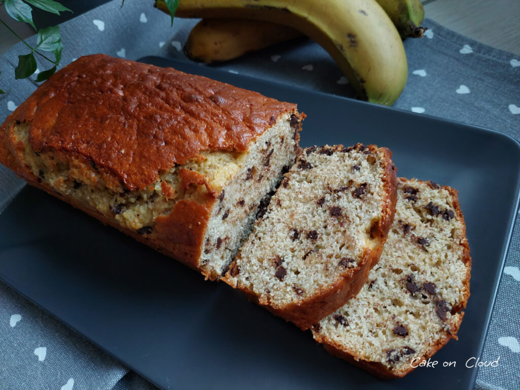 Plumcake banana e gocce di cioccolato