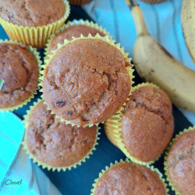 Muffin integrali alla banana - vegan