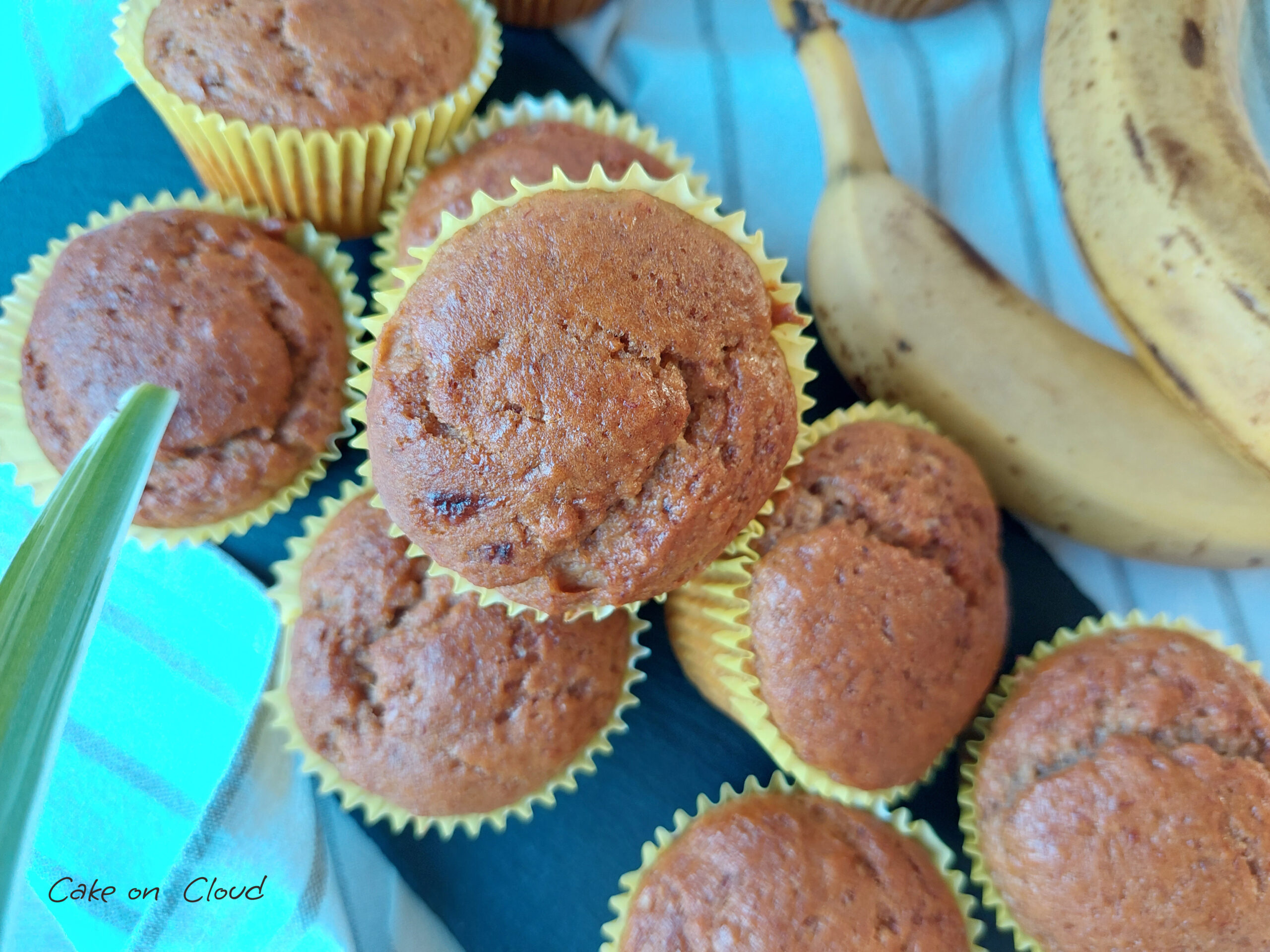 Muffin integrali alla banana - vegan