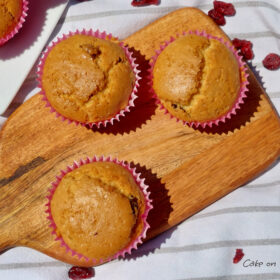 Muffin mirtilli rossi vegani