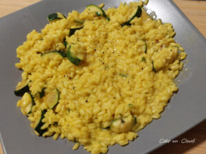 risotto zafferano e zucchine