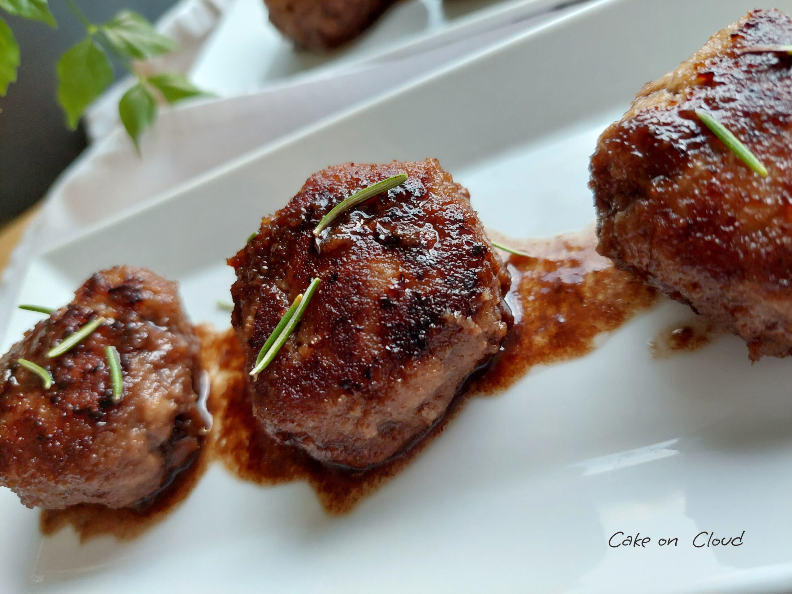 Polpette all'aceto balsamico