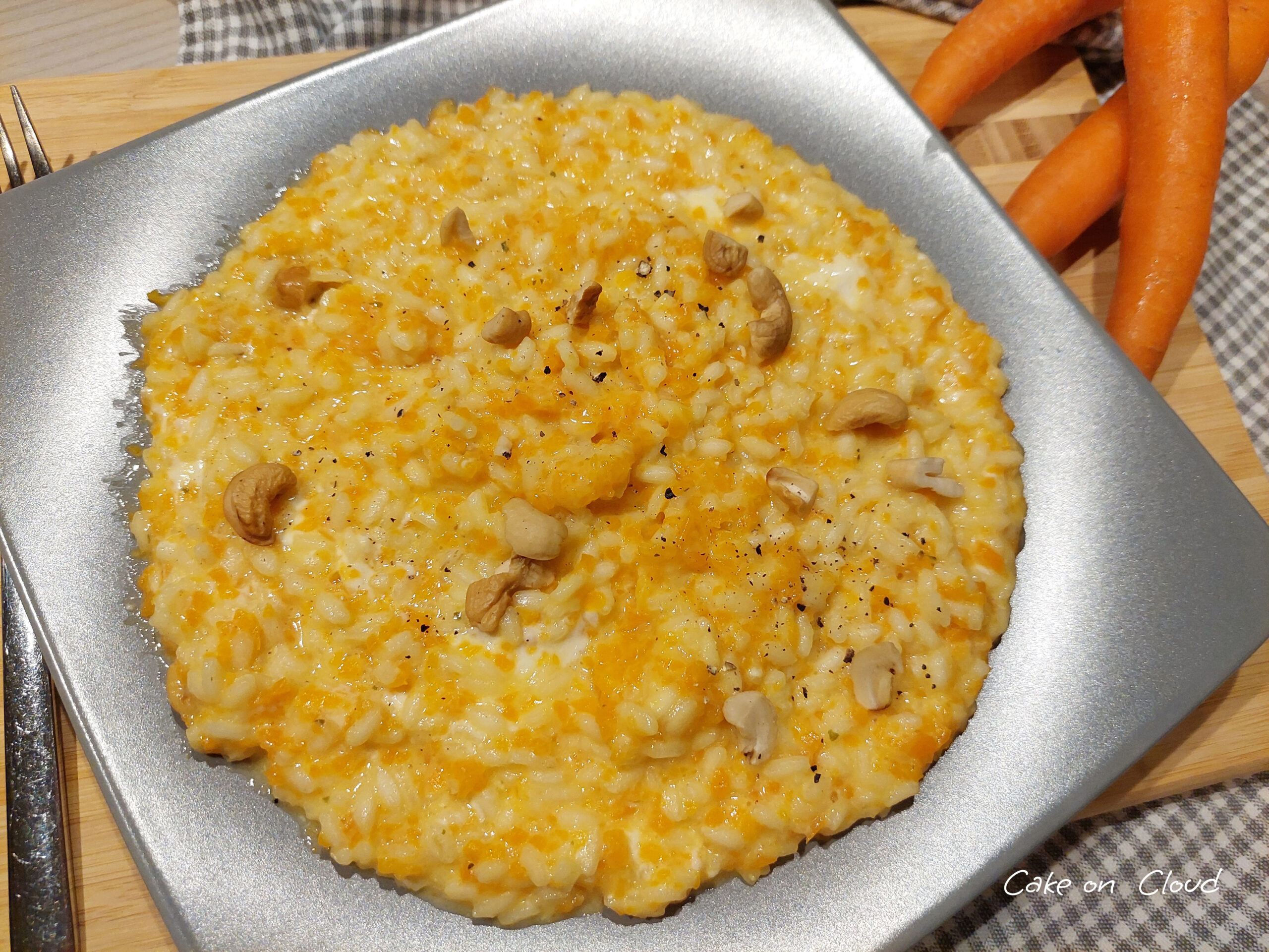 Risotto carote e stracchino