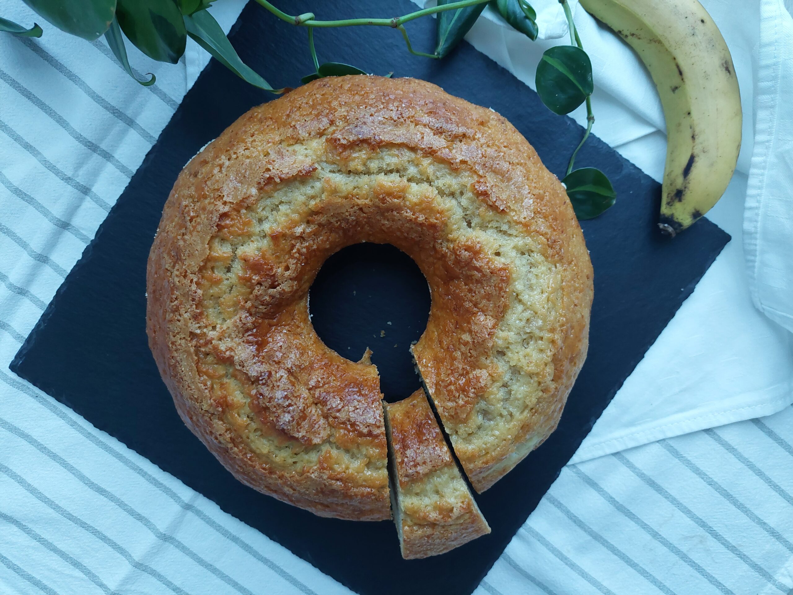 ciambellone banana e yogurt greco