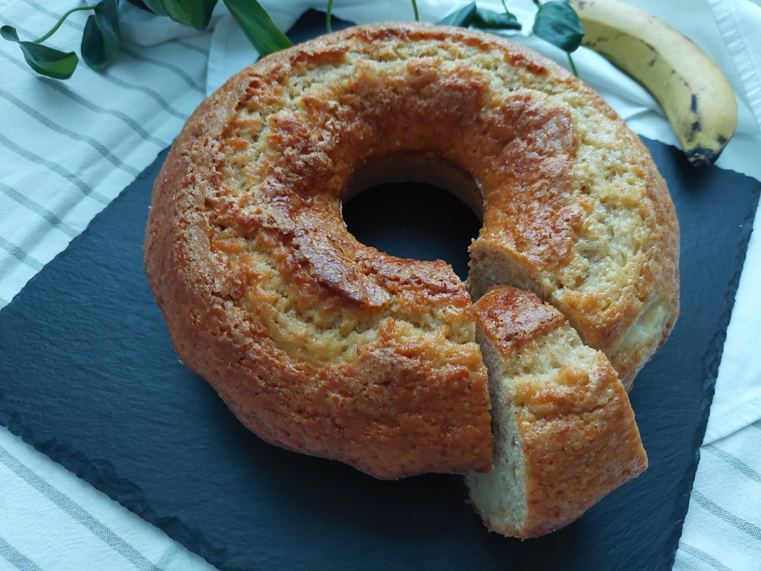 ciambellone banana e yogurt greco