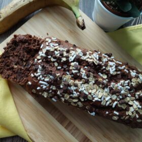 Banana bread cioccolato e avena – vegan