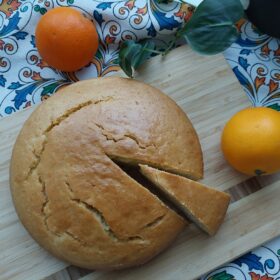 Torta all’acqua e arancia