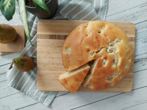 Torta ricotta e pere