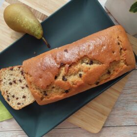 Plumcake pere e gocce cioccolato – vegan